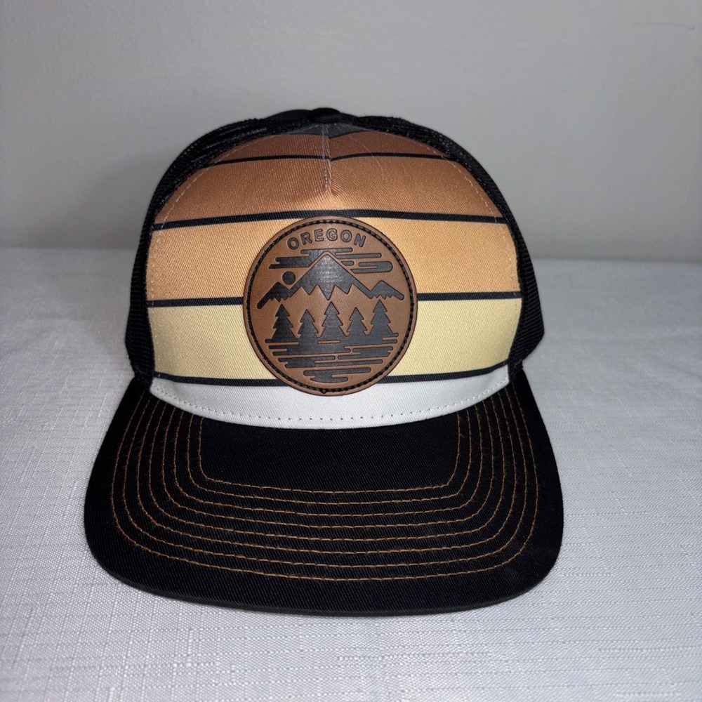 LBR Oregon's Mountain Ranges Ball Cap Hat Snapback Little Bay Root NWOT
